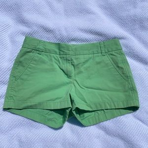 EUC J Crew Chino light green shorts
